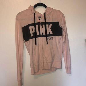 A light pink Pink jacket.